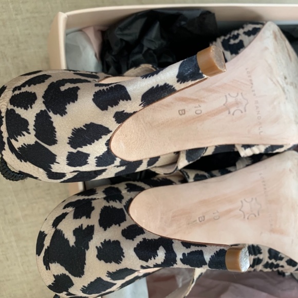 Loeffler Randall | Sylvana Pleated Knot Slingback Pump Leopard - Picture 8 of 10